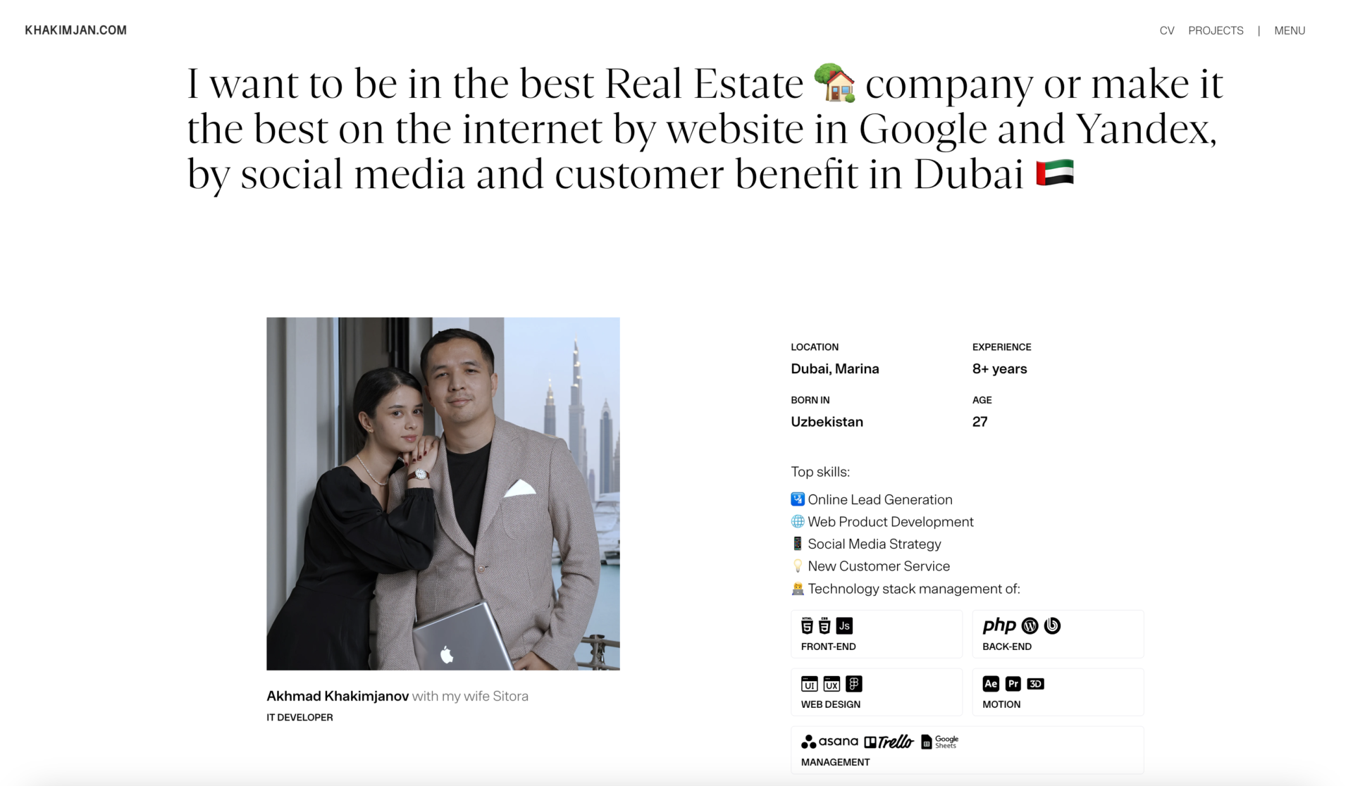 CEO Personal Website